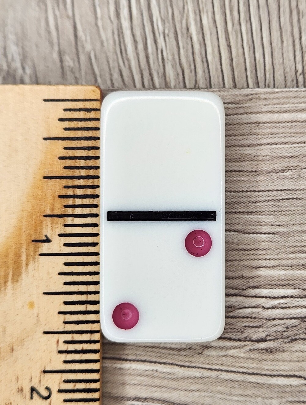 Blank 2 Replacement Domino Large Dot Shiny Color 1½ X ¾ X ¼ Dominoes